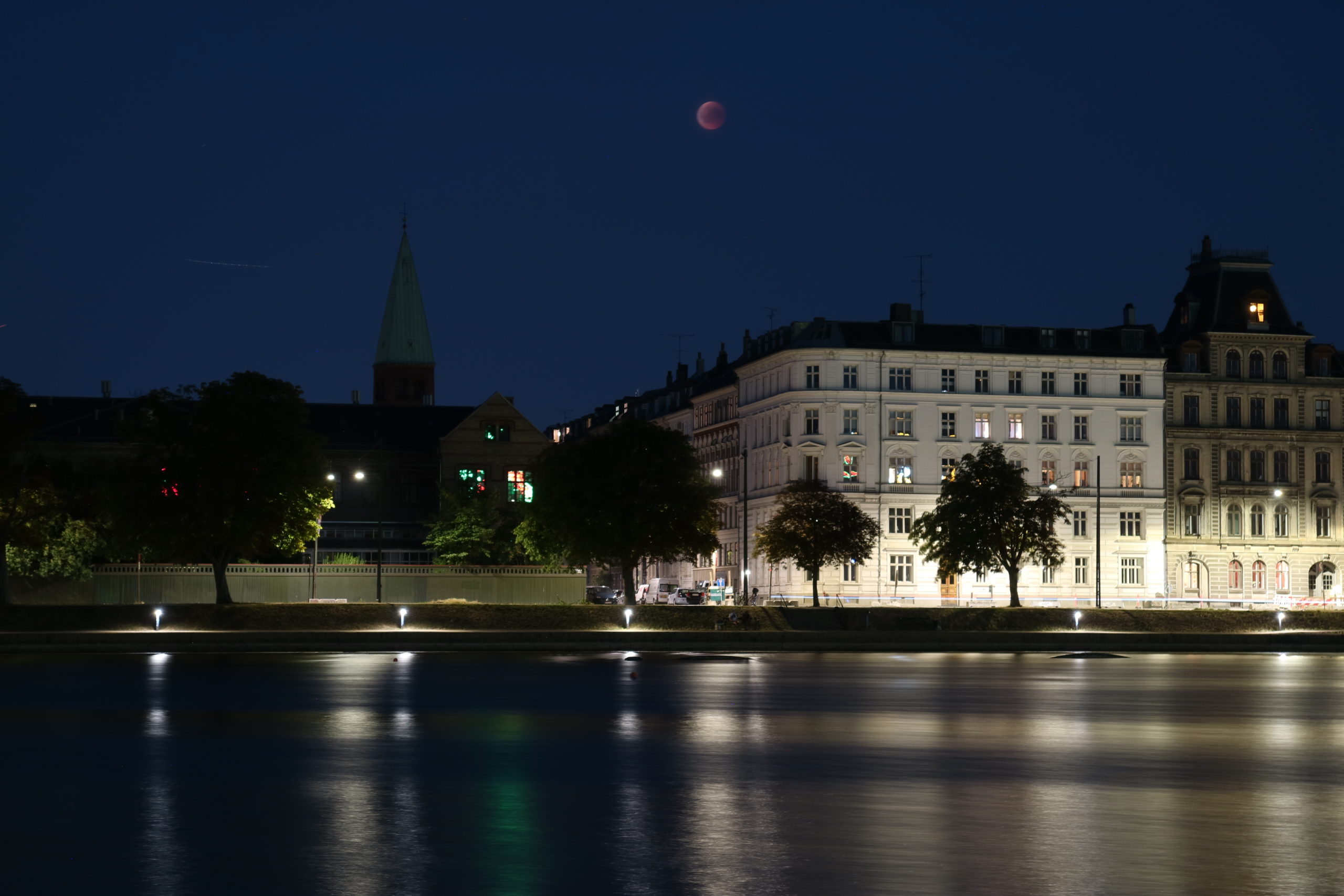 Blood moon in Copenhagen, 2018